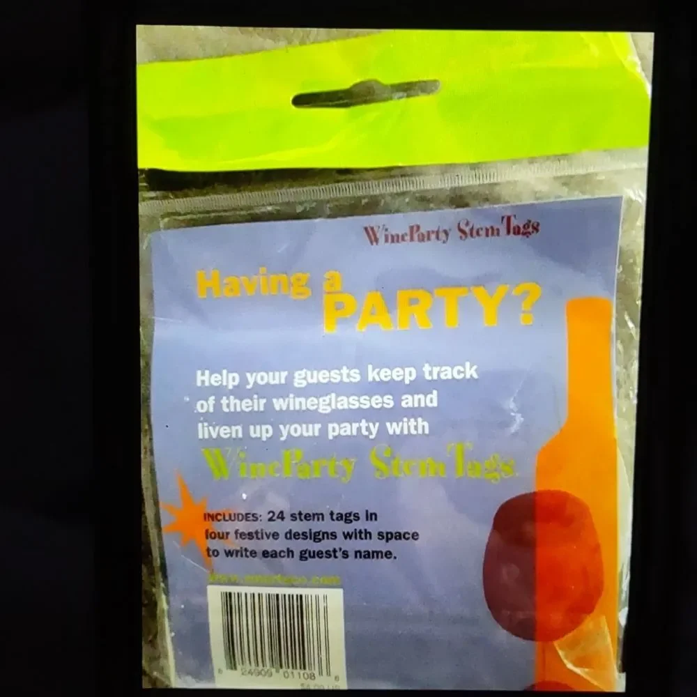 NIP 24 Wine Party Stem Tags
